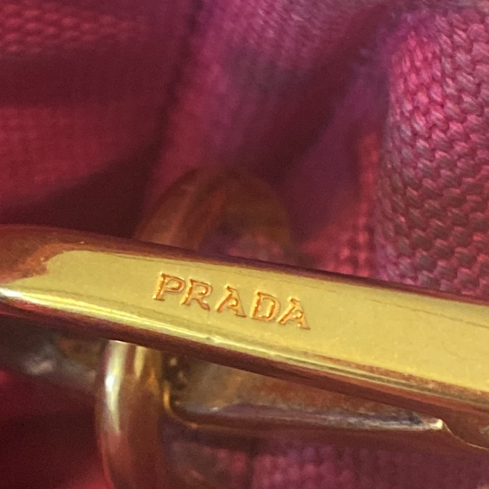 🇮🇹PRADA CABAS HOT PINK CROSSBODY/ TOP HANDLE - Picture 9 of 17